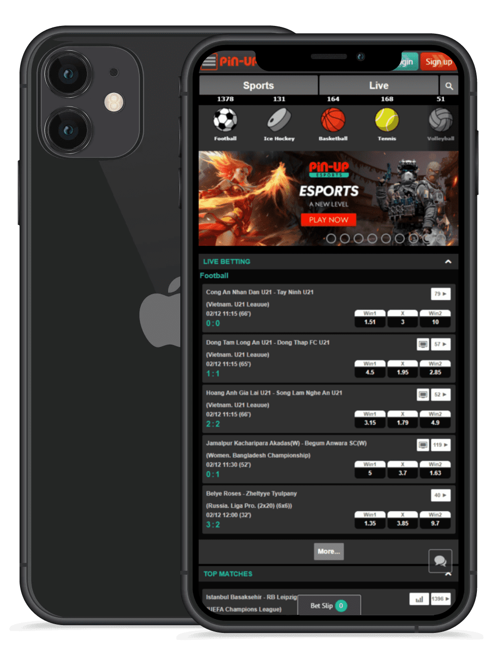 Iphone tətbiqi Pin Up Casino